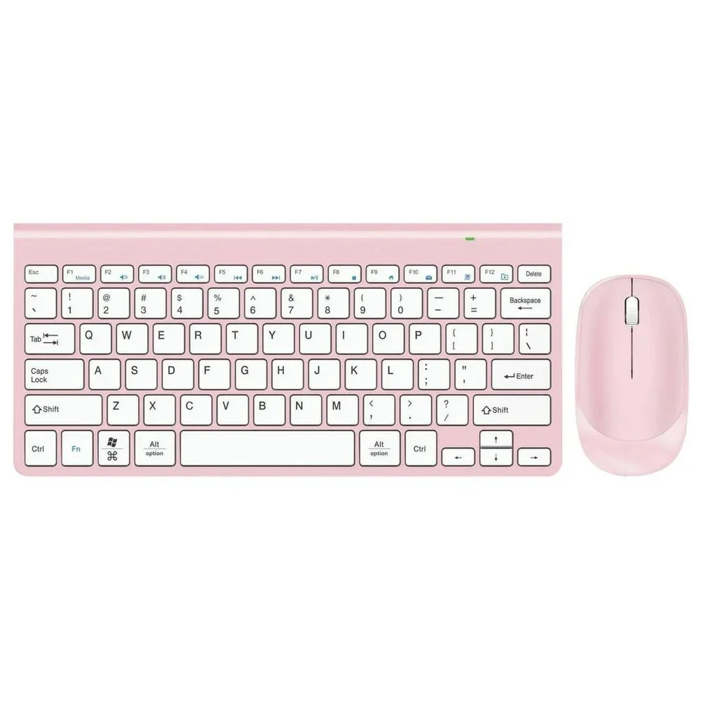 New CYLO Wireless Keyboard and Mouse Set Universal PC or Mac, Pink